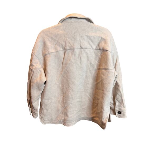 Zara Manteco Beige Wool Jacket Men’s Size Large Button Front Coat - Picture 2 of 7